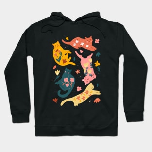 Cute cats with flowers Hoodie